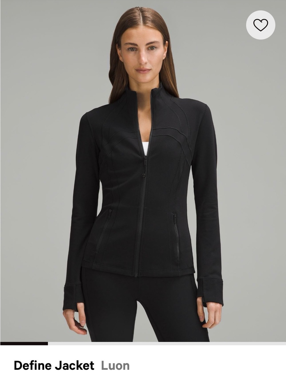 lululemon athletica Black Define Jacket - Sleek Zip-Front Blazer